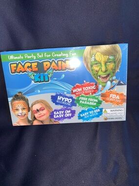 Face Paint Kit - Bright Multicolor Party Set